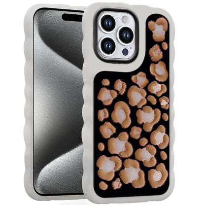 Phone Case for iPhone 15 Pro Fashionable Silicone Textured Decorative Design Pattern Protective Rubber TPU Hybrid Protection Cover