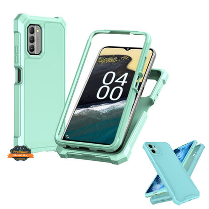 For BLU View 5 (2024) Full-Body Dual Layer Hybrid Case Slim, Drop-Proof TPU Hard PC, Durable Corner Front Bumper Protector Case Cover