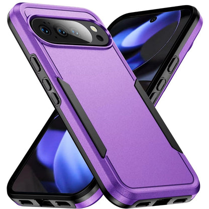 For Google Pixel 10 / 10 Pro Heavy Duty Shockproof Dual Layer Drop Protection Tough Hybrid Rugged Rubber Armor Defend Case Cover