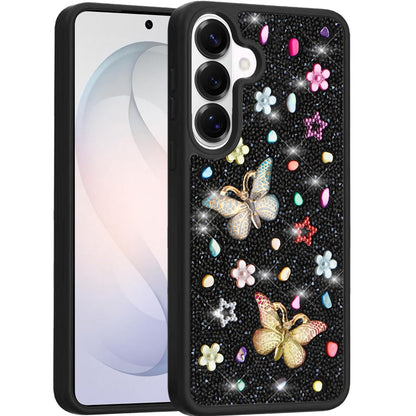 Phone Case for Samsung Galaxy S26+ / S26 Plus 3D Butterfly Diamond Bling Glitter Shockproof Stylish Protective Luxury Hybrid Sparkly Durable Grip Design Cover