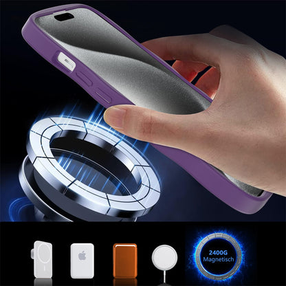 For Apple iPhone 14 Pro Max Grip Hand Magnetic Hybrid Case Shockproof Protection Matte Skin Rubber TPU + PC Case Cover
