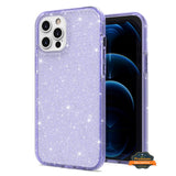 For Apple iPhone 15 Pro (6.1") Glitter Sparkle Bling Shiny Slim Hybrid Shockproof Rubber Silicone Soft TPU Gel Protective  Phone Case Cover