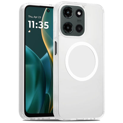 For Motorola Moto G 5G 2025 MagSafe Compatible Case Hybrid Soft TPU Bumper Hard Translucent Matte Back Slim Shockproof Case Cover