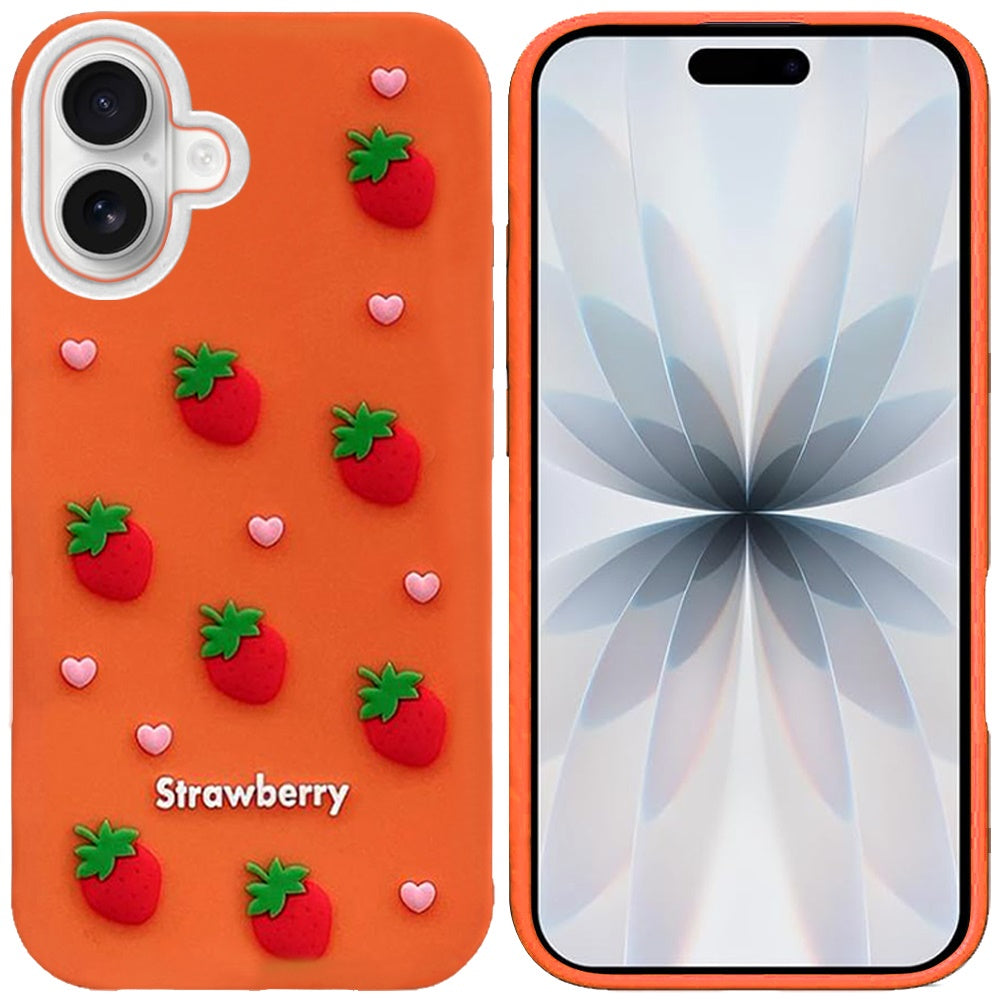 Phone Case for Apple iPhone 17 (6.3") Fashionable Silicone Textured Decorative Design Pattern Protective Rubber TPU Hybrid Protection Cover