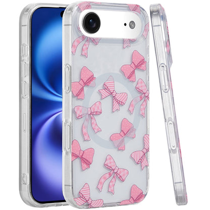For Apple iPhone 17 Pro Stylish Pattern Fashion IMD Printed Design TPU Slim Shockproof Protective with Magnetic Back Case Cover