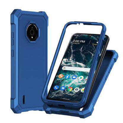 For Cricket Icon Plus 2026 Full-Body Dual Layer Hybrid Case Slim, Drop-Proof TPU Hard PC, Durable Corner Front Bumper Protector Case Cover Blue