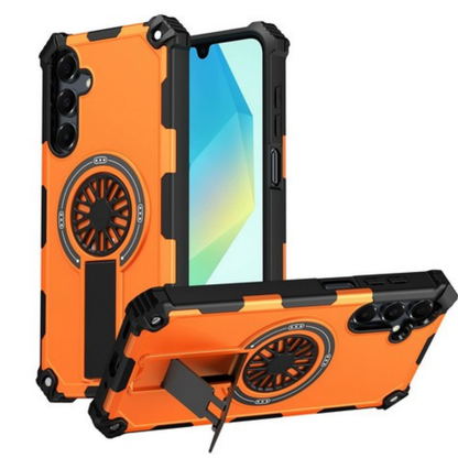 For Samsung Galaxy A37 5G Magnetic Circle Kickstand Hybrid Shockproof Protection with Secure Grip and MagSafe Compatible Design Case Cover