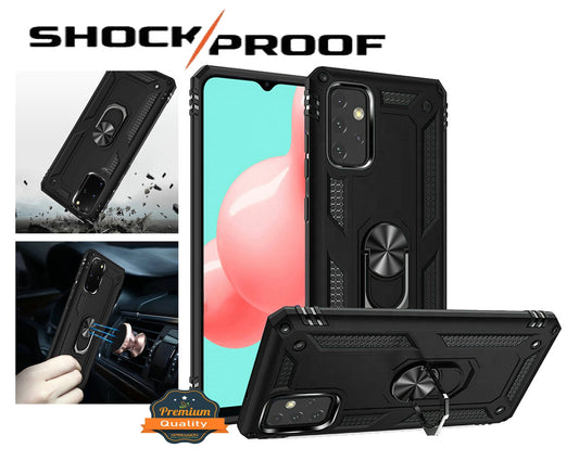 Phone Case Cover for Samsung Galaxy A07 4G Hybrid Shockproof Durable 360 Degree Rotatable Ring Stand Holder Kickstand Fit Magnetic Car Mount Cover