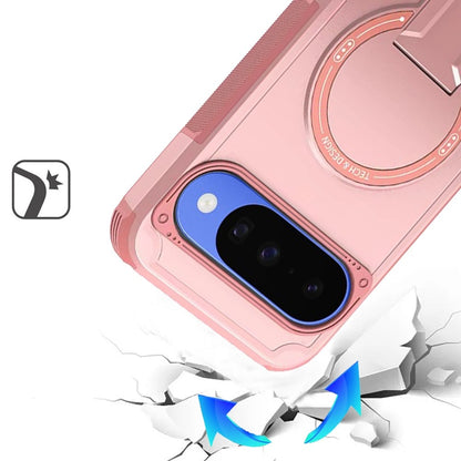For Google Pixel 10 / 10 Pro Magnetic Invisible Kickstand Holder with Magsafe, Slim Fit Shockproof Hybrid Military Grade Heavy Duty Case Cover
