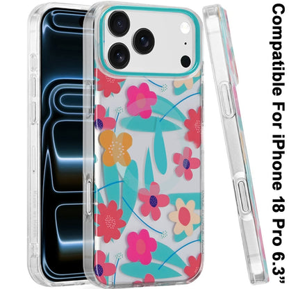 Phone Case for Apple iPhone 18 Pro/ iPhone 17 Pro Stylish Design Shockproof Magnetic Magsafe Compatible TPU IMD Print Rugged Grip Drop Protection Slim Fashion Cover