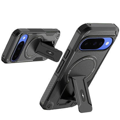 Phone Case for Google Pixel 11 /11 Pro Magnetic Kickstand Rugged Shockproof Armor Grip Anti Slip Heavy Duty Protective Matte Stand Hybrid Cover