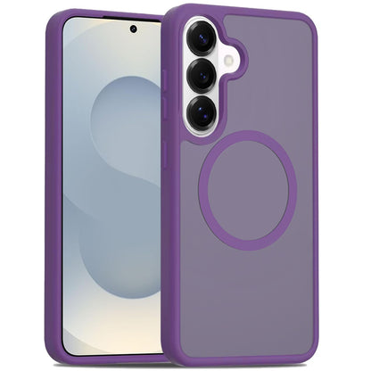 For Samsung Galaxy S26+ / S26 Plus MagSafe Compatible Integrated Technology Clean Transparent Hybrid Armor TPU Frame Case Cover