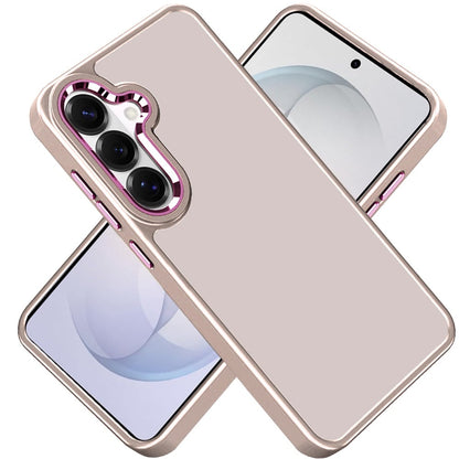 Phone Case for Samsung Galaxy S26 FE /Fan Edition Polished Acrylic Hybrid TPU Slim Shockproof Metal Button Thick Durable Grip Camera Protection Anti-Scratch Cover