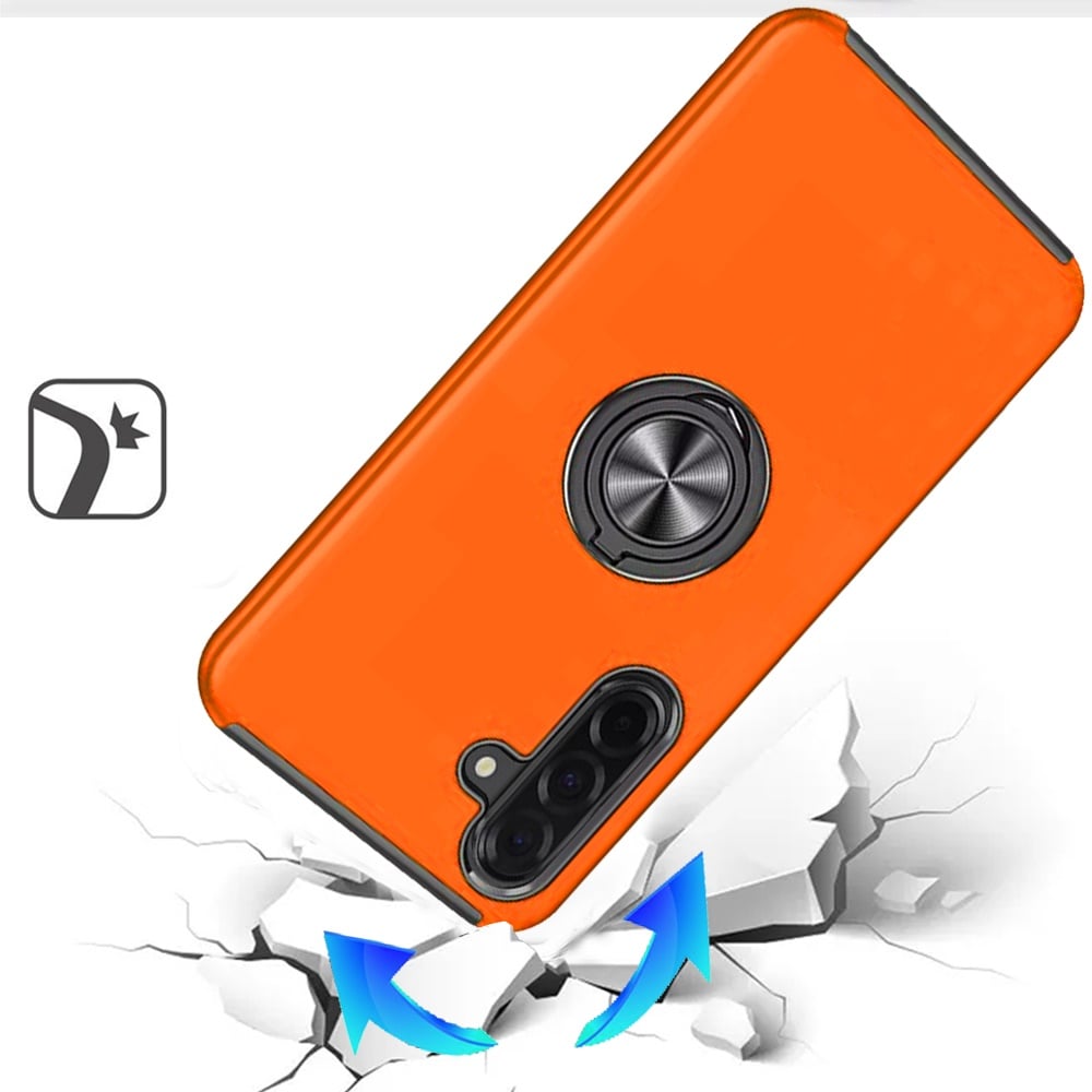Phone Case for Samsung Galaxy A27 Invisible Ring Stand Shockproof Anti Slip Durable Grip Protective Hybrid Slim Fit Magnetic Car Mount Holder Cover