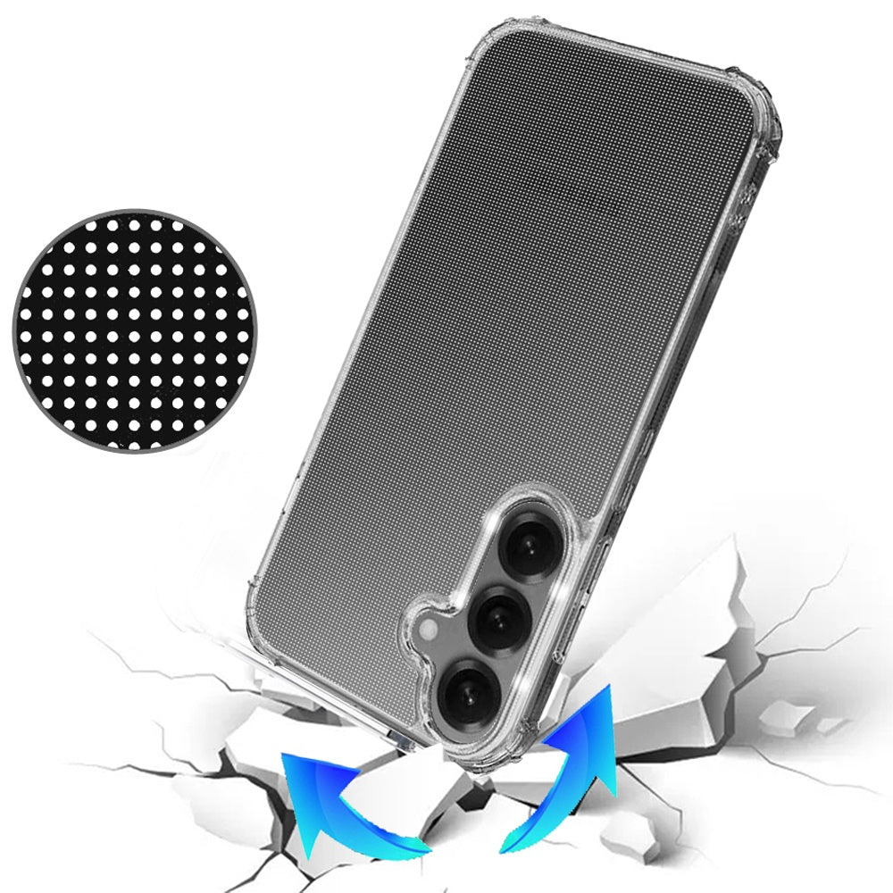 For Samsung Galaxy S26 Hybrid Clear TPU Bumper, Shockproof, Rubber Silicone 4 Corners Gel, Lightweight, Protective Slim Back Case Cover Clear