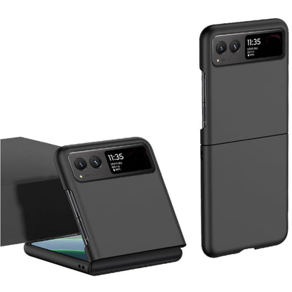 For Samsung Galaxy Z Flip 7 Painted Matte Finish TPU Silicone Case, Soft Grip Shockproof Slim Thin, Non-Slip Texture Case Cover Black