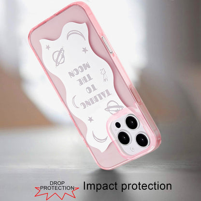 For iPhone 16 Pro Max (6.9") Stylish Pattern Fashion IMD Printed Design TPU Double Layer Slim Shockproof with Magnetic Back Case Cover