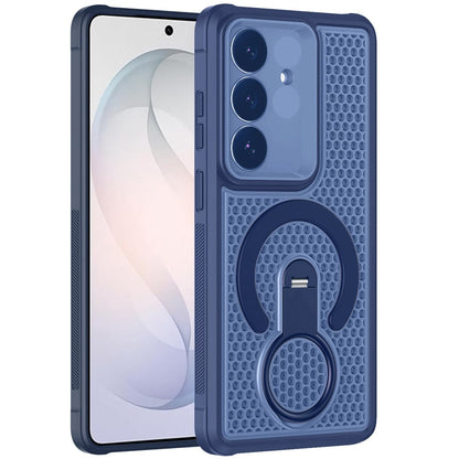 Phone Case for Samsung Galaxy S26 FE /S26 Fan Edition Magnetic Honeycomb Hybrid Rugged Armor Ring Kickstand Dual Layer Shock Absorbing Hard PC Soft TPU Cover