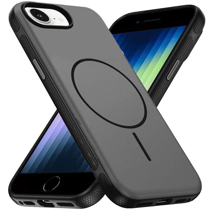 Phone Case for Apple iPhone SE 3 (2022) SE/8/7 Super Magnetic Compatible with MagSafe Matte Hybrid TPU Shockproof Protective Durable Grip Edge Slim Fit Cover
