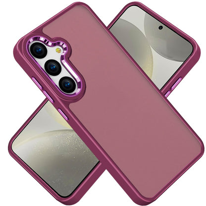 For Samsung Galaxy S25 Ultra Slim Fit Thin Hybrid,Frosted Matte Polished Acrylic Hard PC with TPU Rubber Frame Case Cover