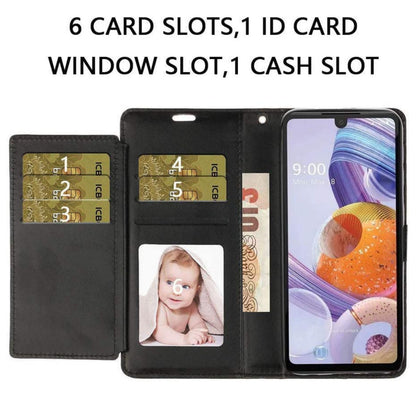 Phone Case for Apple iPhone 16 Wallet Credit Card Holder Hybrid Slim Protective Dual Function Storage PU Leather Flip Pouch Cover Black