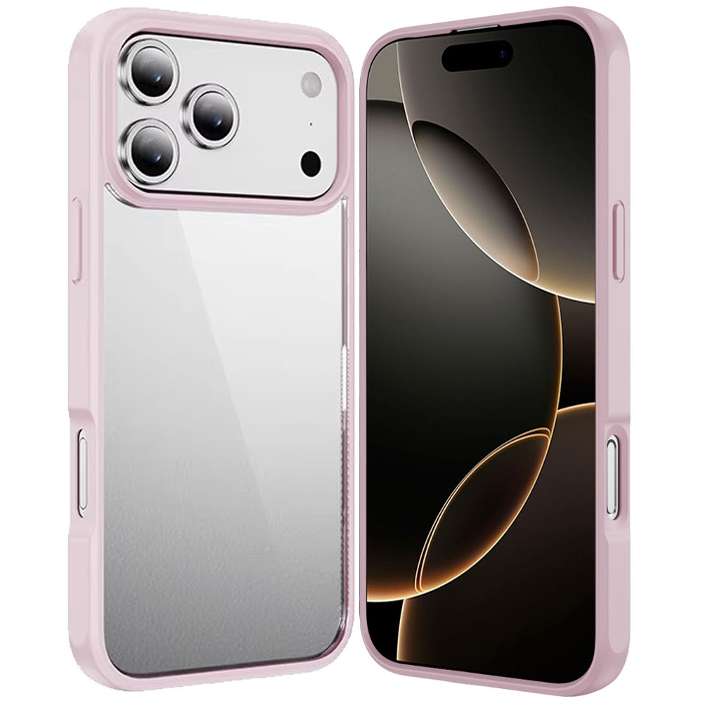 For Apple iPhone 17 Pro Max (6.9") Hybrid Transparent HQ Slim Shockproof Clear Protective Thick 2.0mm TPU Frame Case Cover