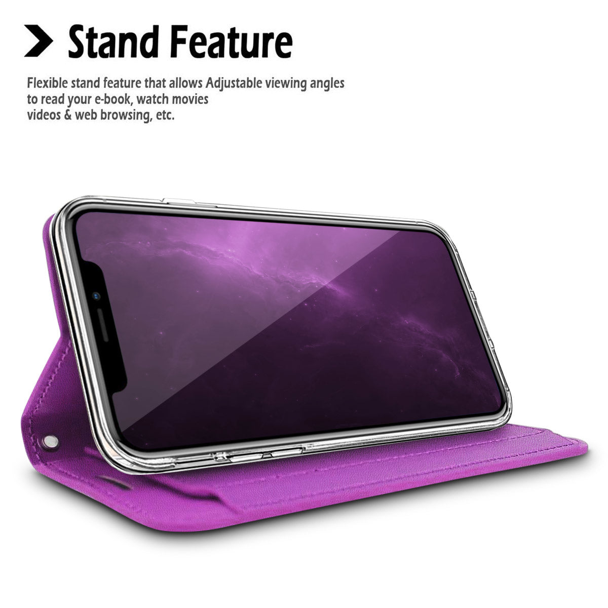 For Motorola Moto G Power 5G 2026 PU leather Wallet 6 Card Slots folio with Wrist Strap & Kickstand Pouch Flip Shockproof Case Cover Purple