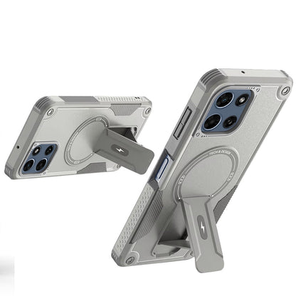 For Motorola Moto G Play 5G 2026 Magnetic Invisible Kickstand Holder with Magsafe, Slim Fit Shockproof Hybrid Military Grade Heavy Duty Case Cover