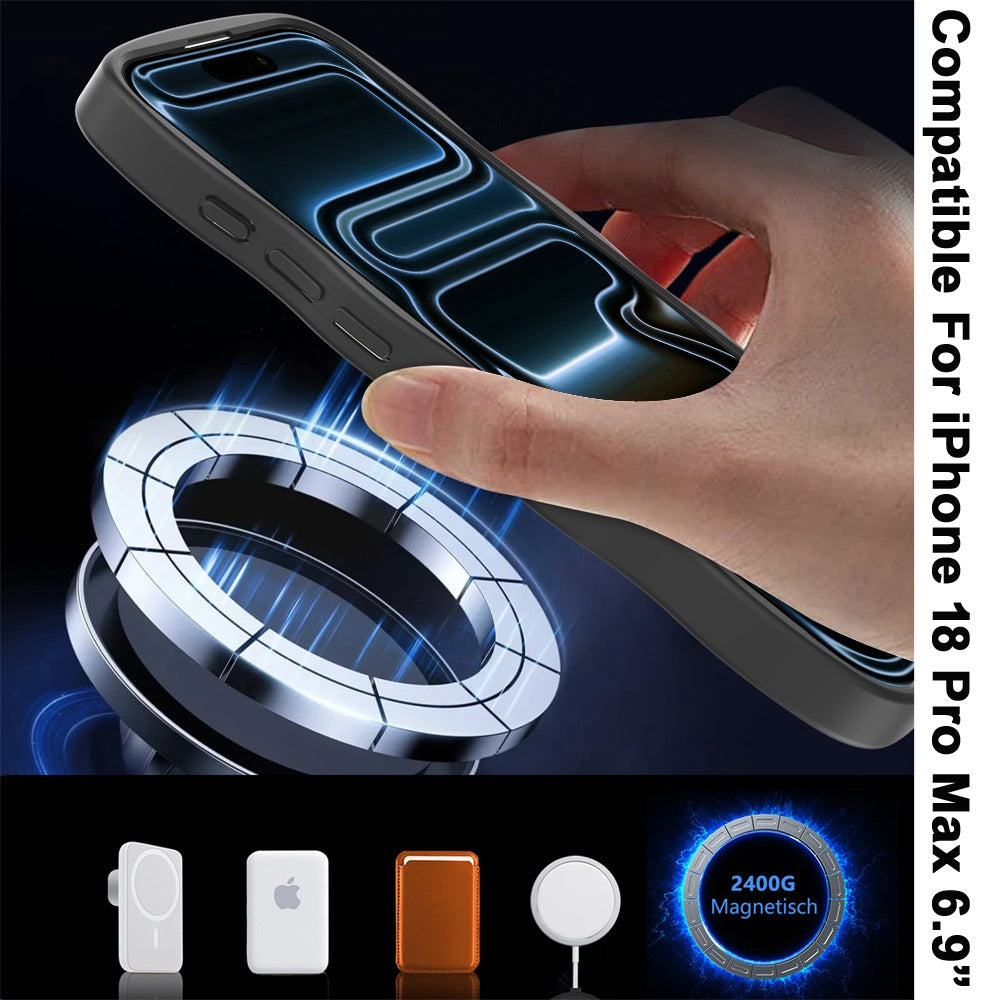 Phone Case for Apple iPhone 18 Pro Max Grip Hand Magnetic Circle Shockproof Hybrid Durable Frame Rugged Protective Secure Hold Premium TPU Cover