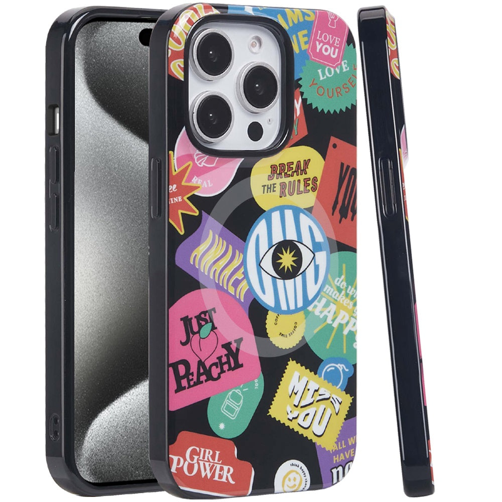 For Apple iPhone 16 Pro Max Durable Fashion IMD Printed Design TPU Slim Shockproof Protective Case with Stylish Pattern Case Cover