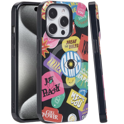 For Apple iPhone 16 Pro Max Durable Fashion IMD Printed Design TPU Slim Shockproof Protective Case with Stylish Pattern Case Cover