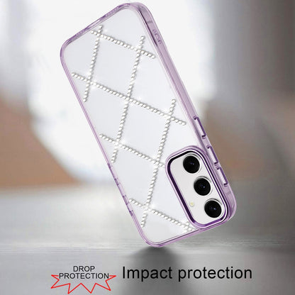 For Samsung Galaxy S25 /S24 Gem Glitter Diamond Bling Clear Hybrid TPU Cover, Colorful Shockproof Protective Back, Slim Fit for Women Girls Case Cover