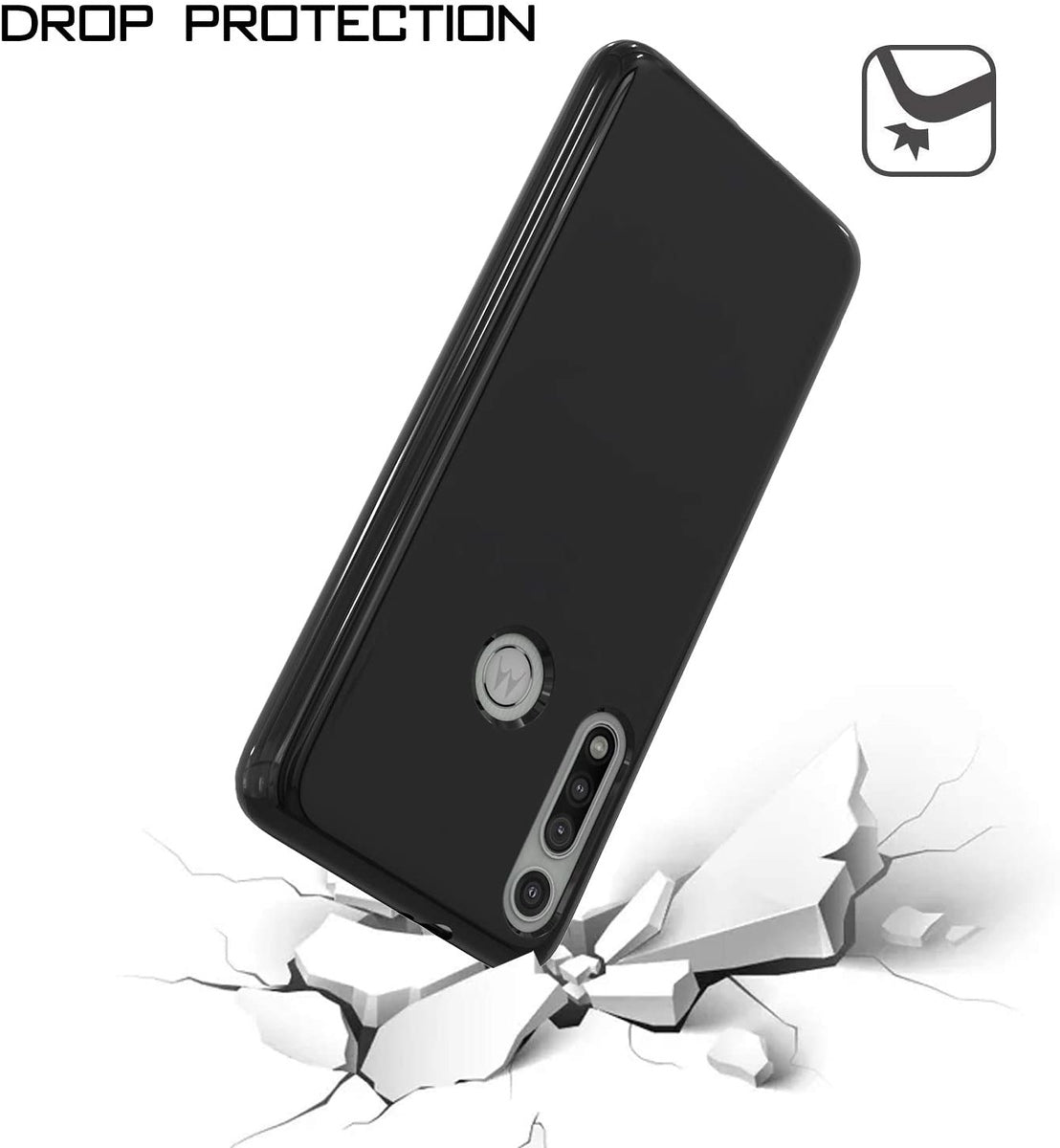 For Apple iPhone 16 Pro Max (6.9") Slim Thin Silicone Soft Skin Flexible TPU Gel Rubber Candy Gummy Protective Hybrid Case Cover Black