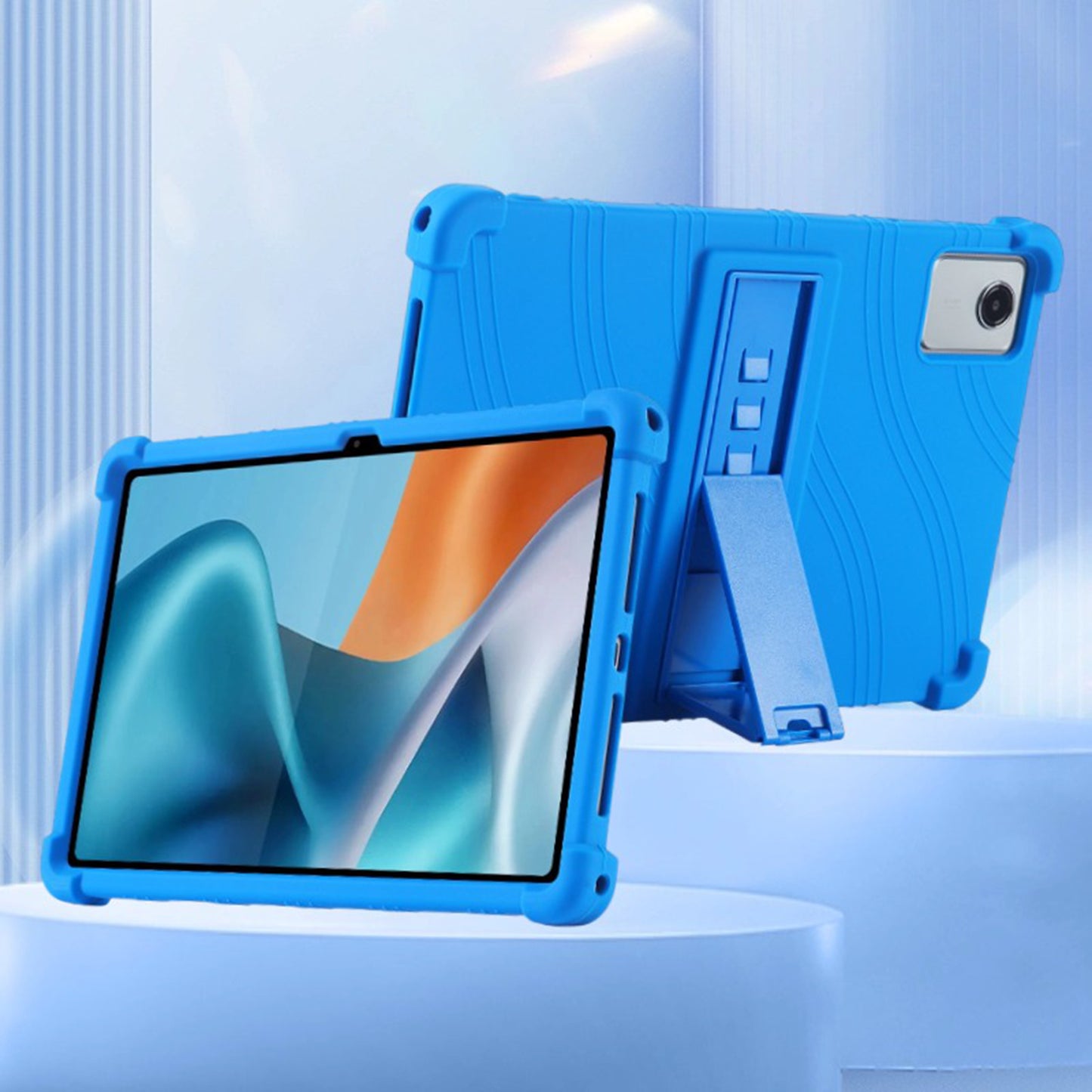 Tablet Case for Motorola Moto Pad 2026 (11") Thick Shockproof Silicone Heavy Duty Rugged Hybrid Full Body Drop Protection Detachable Stand Cover