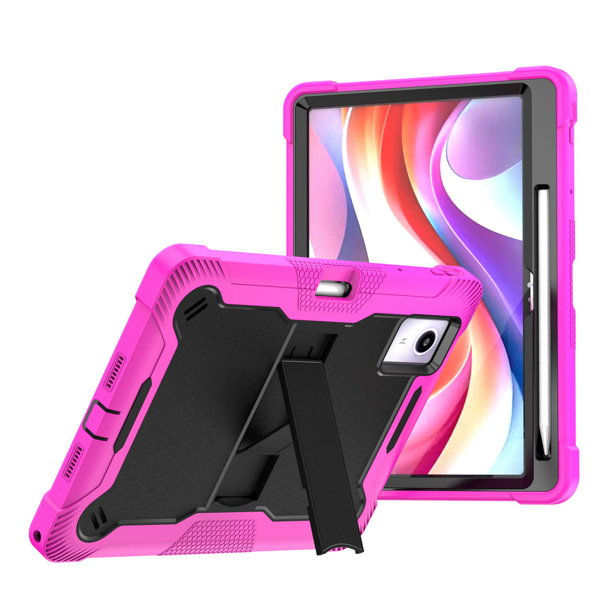 Shockproof Hybrid Built in Kickstand Dual Layer Rugged Heavy Duty Armor Anti Slip Impact Resistant Durable Grip