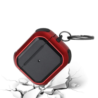 For Airpods Pro 3 (2025) Heavy Duty Hybrid 2 in 1 Shockproof Full Protective Hard PC+Soft Rubber Silicone Skin with Keychain Case Cover
