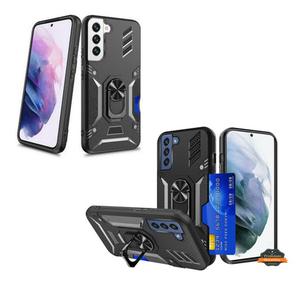 For Gabb Phone 4 Pro Invisible back Wallet Credit Card Holder with Ring Stand Kickstand Heavy Duty Slim Shockproof Hybrid Case Cover
