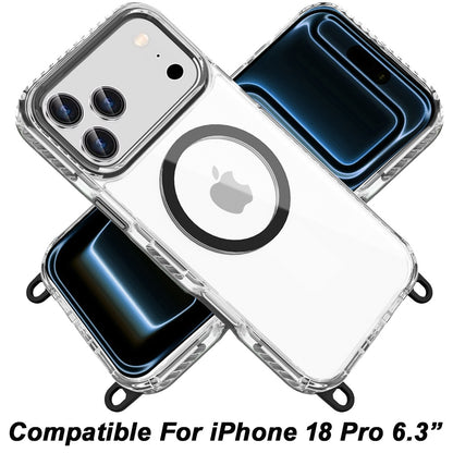 Transparent Magnetic Lanyard Shockproof Hybrid Clear Grip Durable Camera Protection TPU Anti-Slip Design