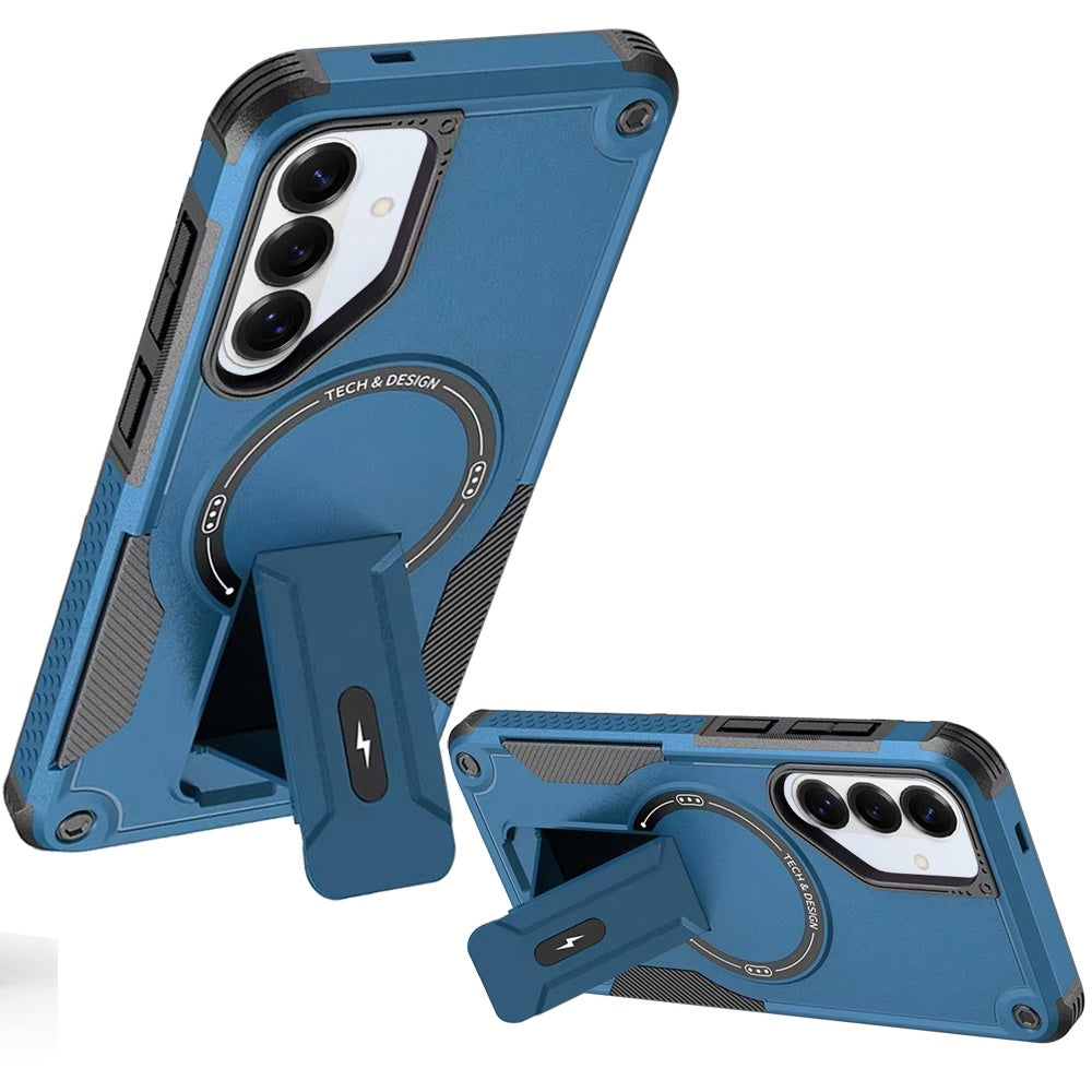 For Samsung Galaxy S26 Magnetic Invisible Kickstand Holder with Magsafe, Slim Fit Shockproof Hybrid Military Grade Heavy Duty Case Cover