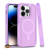 For Apple iPhone 15 Pro Max (6.7") Shockproof Heavy Duty Dual-Layer Rugged Magnetic Hybrid [Compatible with MagSafe]  Phone Case Cover