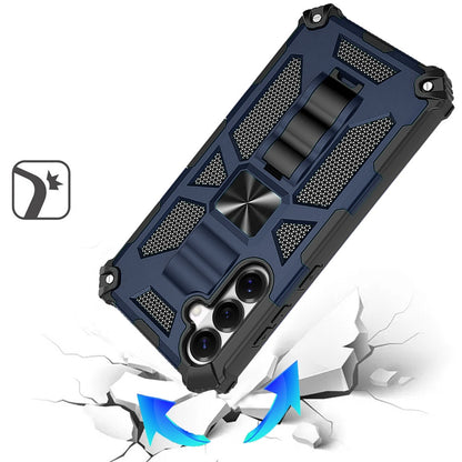 Phone Case for Samsung Galaxy S26 FE /S26 Fan Edition Built in Magnetic Hiden Kickstand Shockproof Rugged Armor Grip Hybrid Heavy Duty Anti Slip Protective Style Cover
