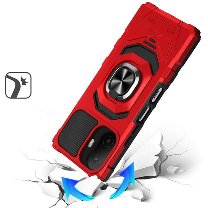 Phone Case for TCL K70 5G Rugged Hybrid Dual Layer Magnetic Ring Stand Armor Shock Absorbing Heavy Duty TPU Reinforced Bumper Cover