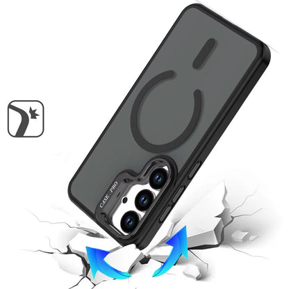 Phone Case for Samsung Galaxy S26 FE /Fan Edition Magnetic Shockproof Hybrid Camera Stand Guard Anti Slip Rubber Durable Protective Matte Design Cover