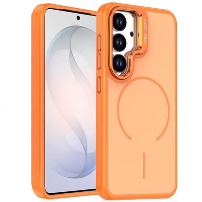 Phone Case for Samsung Galaxy S26 FE /Fan Edition Premium Matte Magnetic Camera Stand Hybrid Shockproof Rugged Protective Anti Scratch Durable Grip Metal Buttons Cover