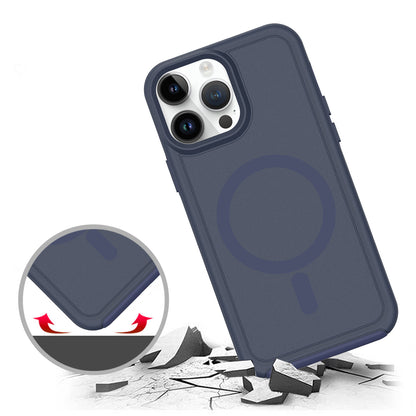 For Samsung Galaxy S25 /S24 Magnetic Circle, MagSafe Compatible, Guard Fused Heavy-Duty Hybrid Shockproof Slim Case Cover