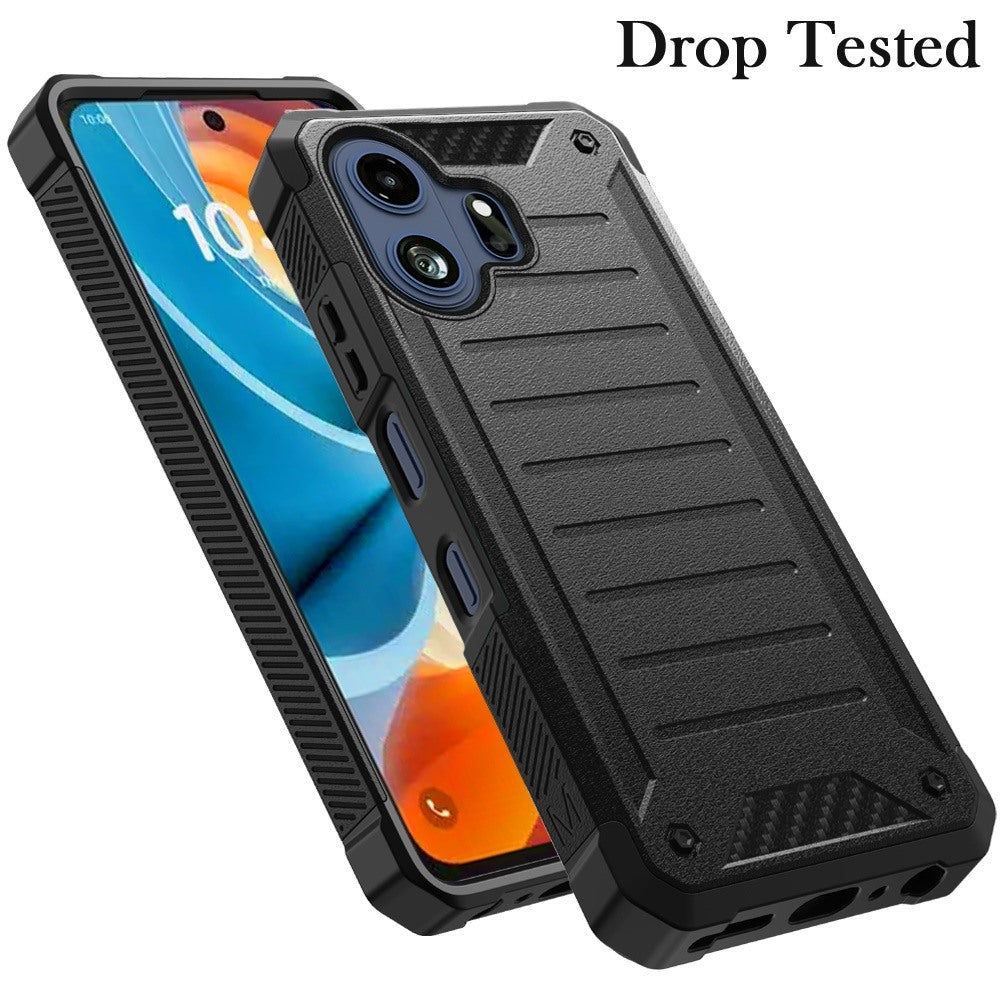 Phone Case for TCL 70 Pro /NXTPAPER 70 Pro Premium Tough Lined Hybrid Shockproof Rugged Dual Layer TPU Durable Impact Resistant Textured Grip Defense Cover