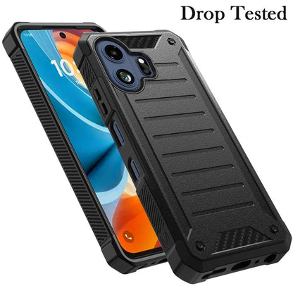 Phone Case for TCL 70 Pro /NXTPAPER 70 Pro Premium Tough Lined Hybrid Shockproof Rugged Dual Layer TPU Durable Impact Resistant Textured Grip Defense Cover