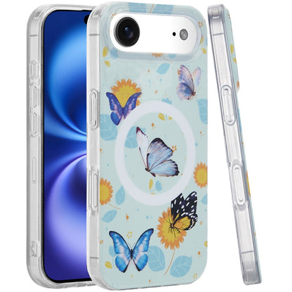 For Apple iPhone 17 Pro Stylish Pattern Fashion IMD Printed Design TPU Slim Shockproof Protective with Magnetic Back Case Cover