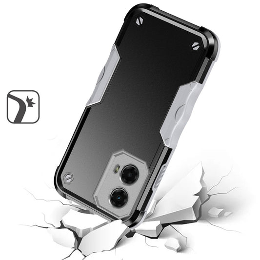 For Motorola Moto G 5G 2024 Slim Fit Back Hybrid Lightweight Shockproof 2-in-1 Hybrid Hard PC Bumper Frame Armor Protection Case Cover