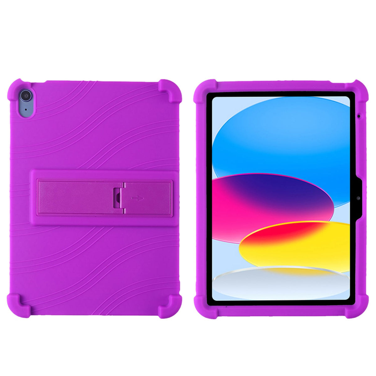 Tablet Case for iPad (A16) 11th /10th Gen 2025/2022 (10.9") Thick Shockproof Silicone Heavy Duty Rugged Hybrid Full Body Drop Protection Detachable Stand Cover